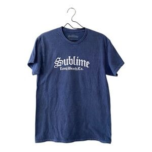 Sublime Blue Graphic T Shirt Cotton Short Sleeves Tee Women’s Small NEW Punk